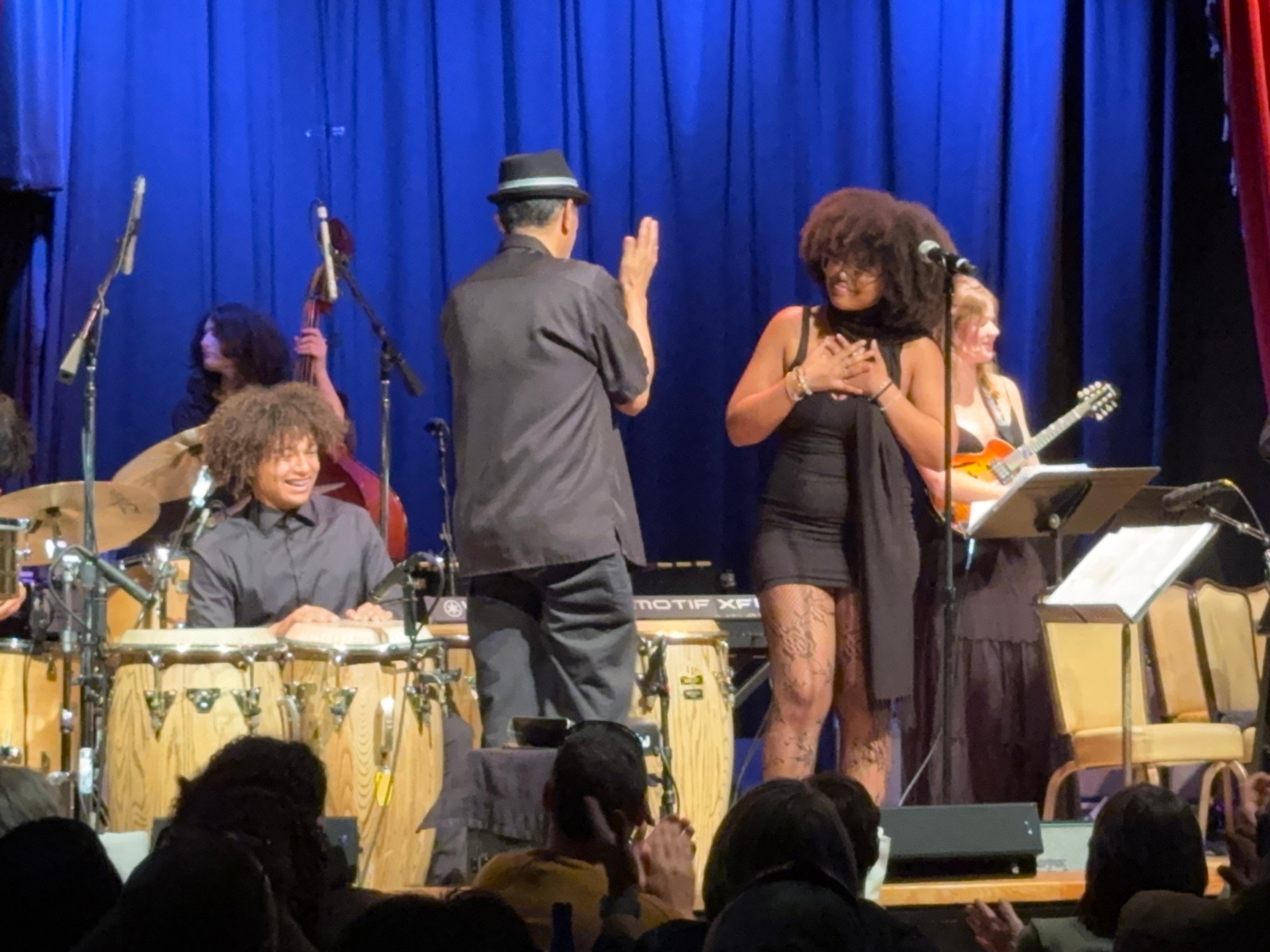 Band taking a bow