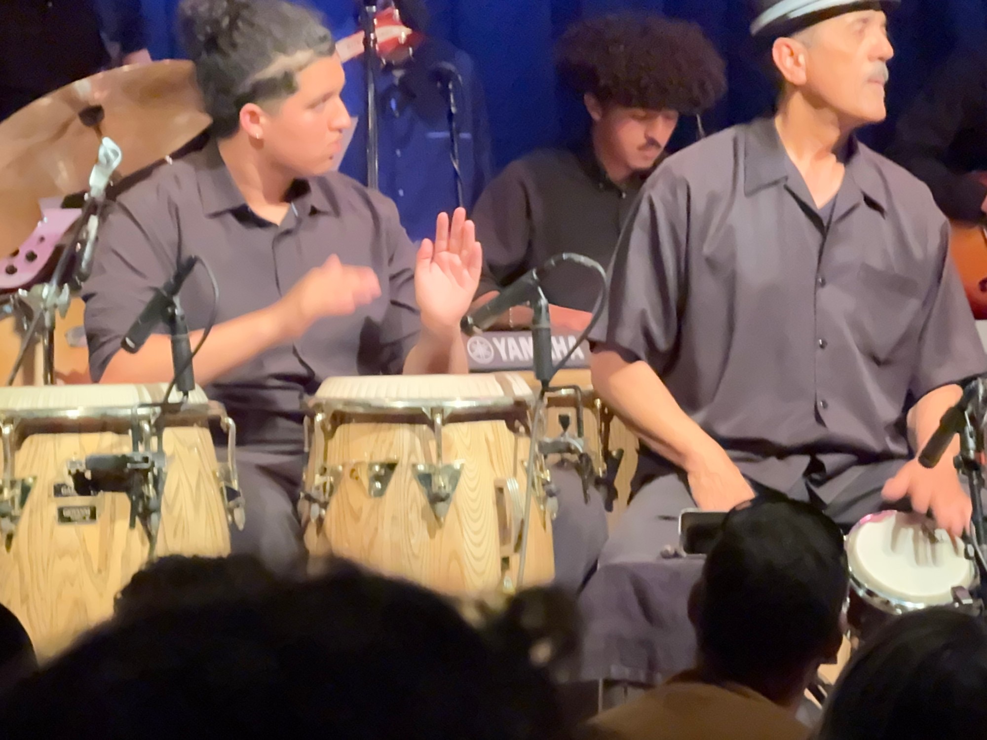 Conga section on stage
